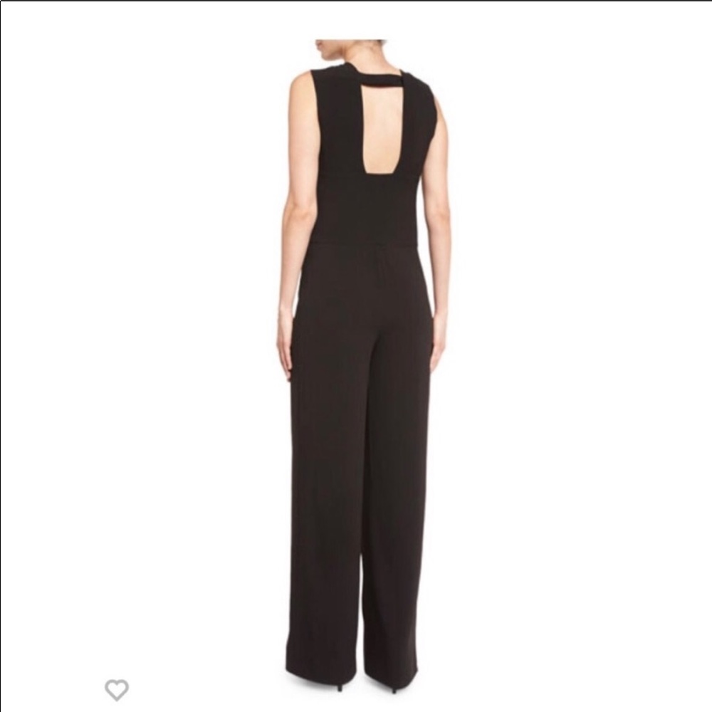 Halston Heritage V-Neck Black Jumpsuit - Picture 7 of 7